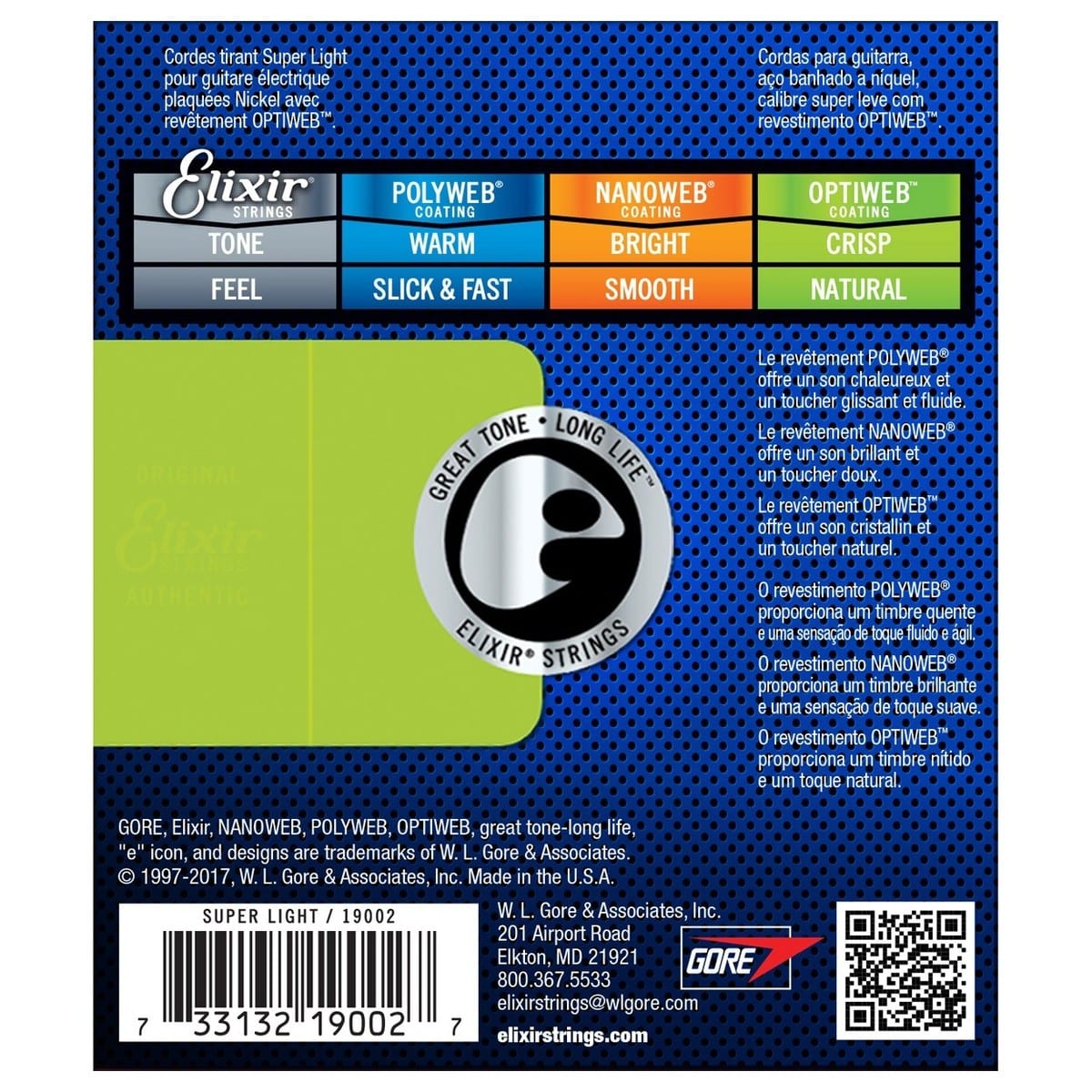 Elixir Optiweb Super Light Electric Guitar String Set
