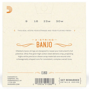 Daddario EJ63 Tenor Banjo string set