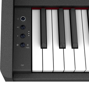 Roland F107 Digital Piano; Black Value Package