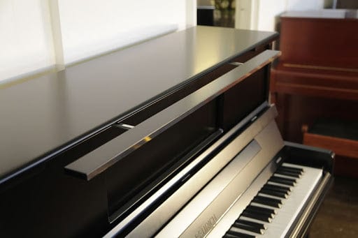 Feurich 123 Vienna Premium Upright Piano; Satin Black