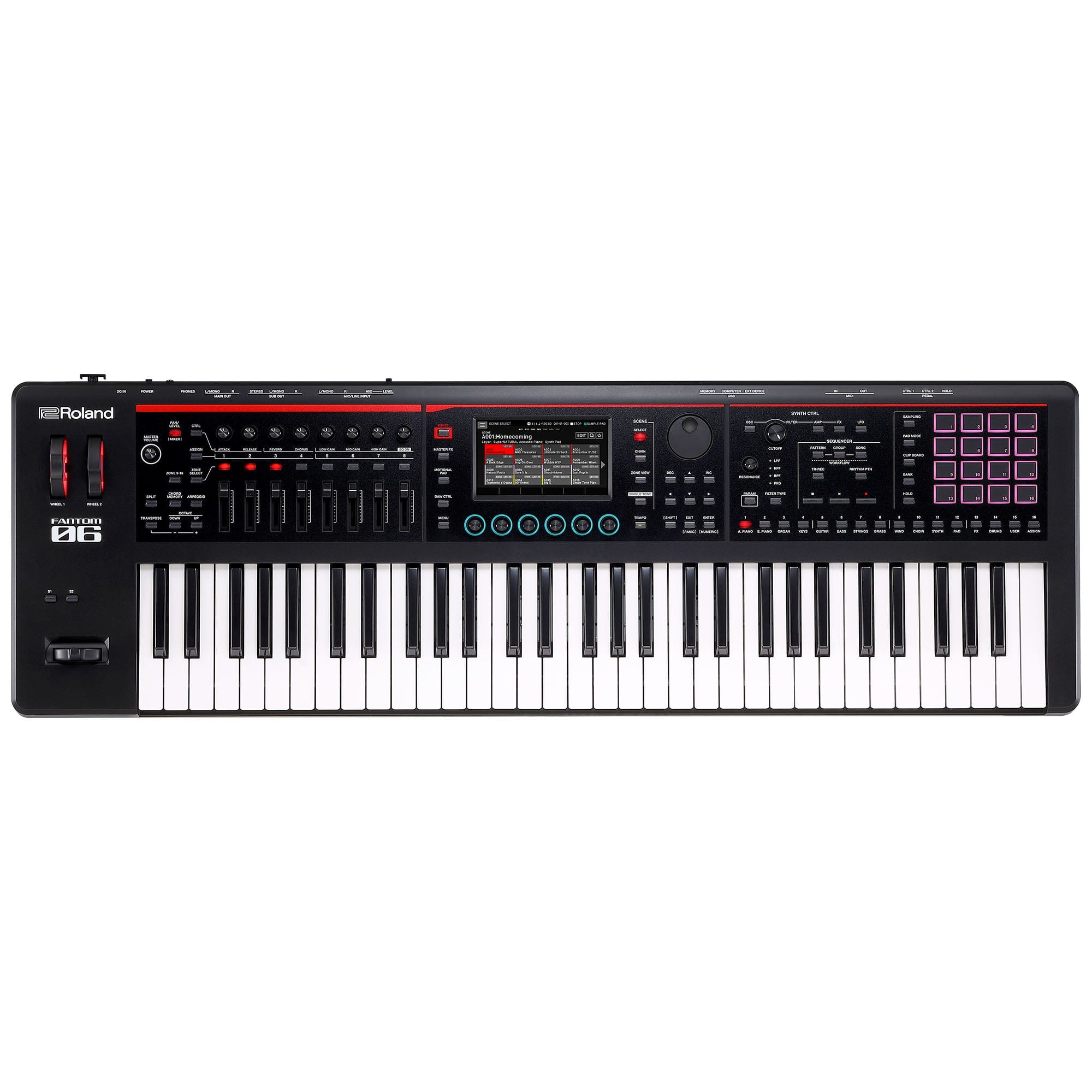 Roland FANTOM-06 61 Note Synthesizer Keyboard | Bonners Music