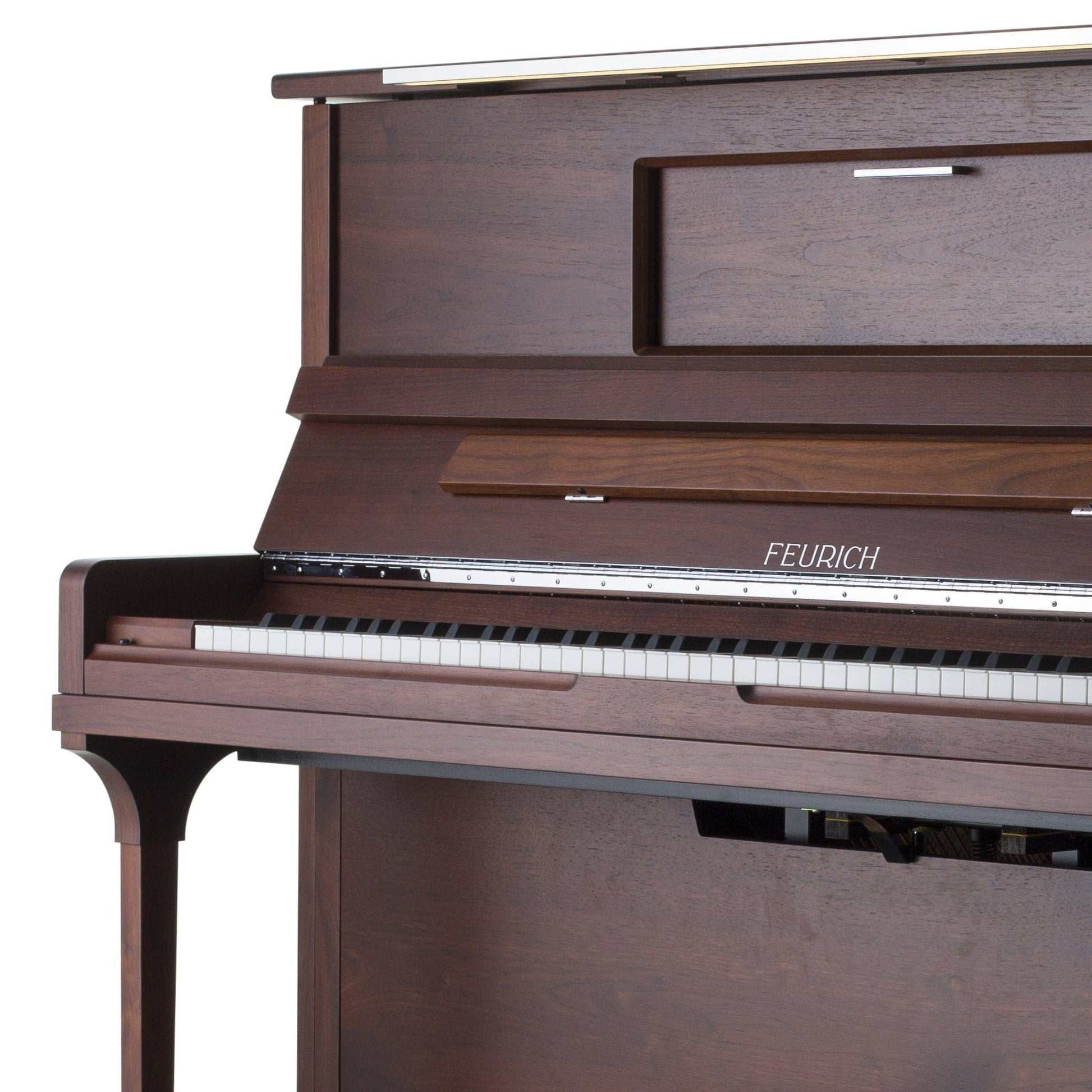 Feurich 123 Vienna Premium Upright Piano; Satin Walnut
