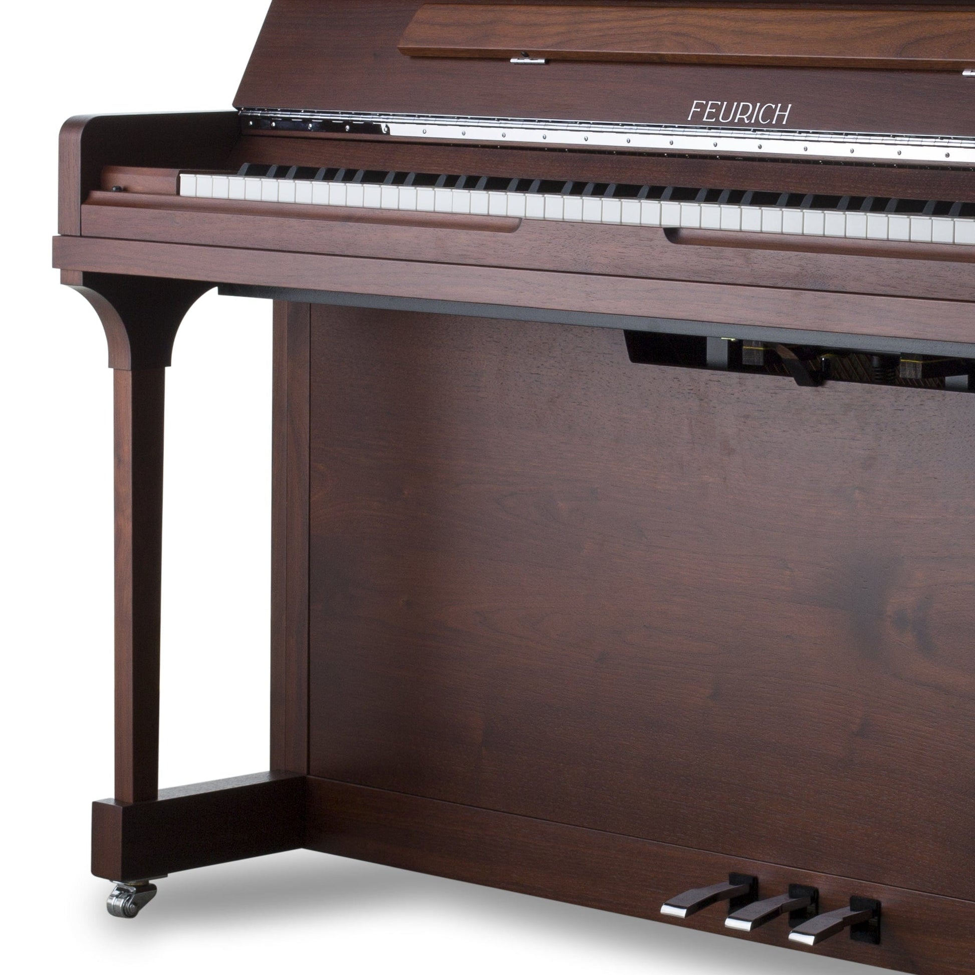 Feurich 123 Vienna Premium Upright Piano; Satin Walnut