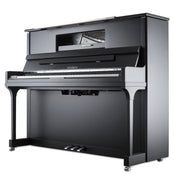 Feurich 123 Vienna Premium Upright Piano; Satin Black