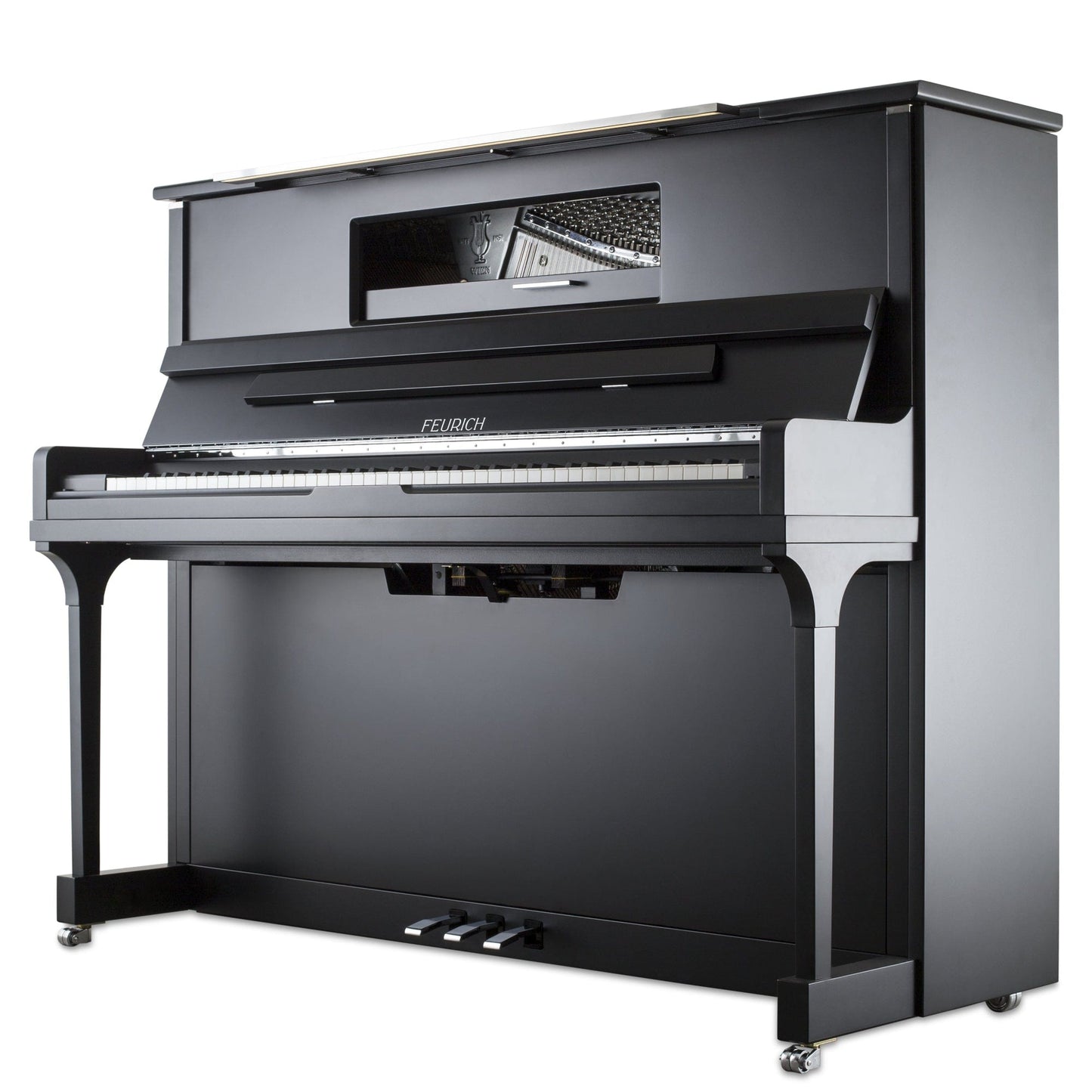 Feurich 123 Vienna Premium Upright Piano; Satin Walnut