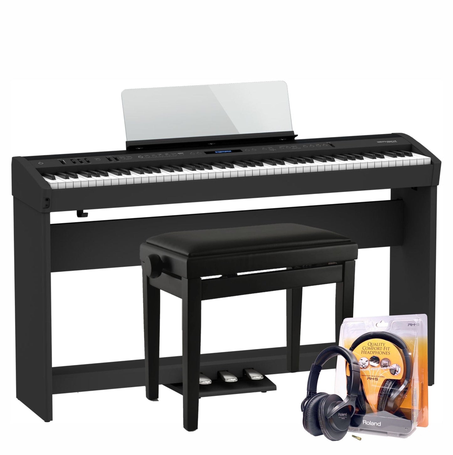 Roland FP60X Black Piano Elite Package