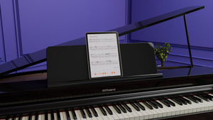 Roland GP3 Digital Compact Grand Piano Branded Package; Polished Ebony