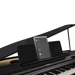 Roland GP3 Digital Compact Grand Piano Concert Package; Polished Ebony