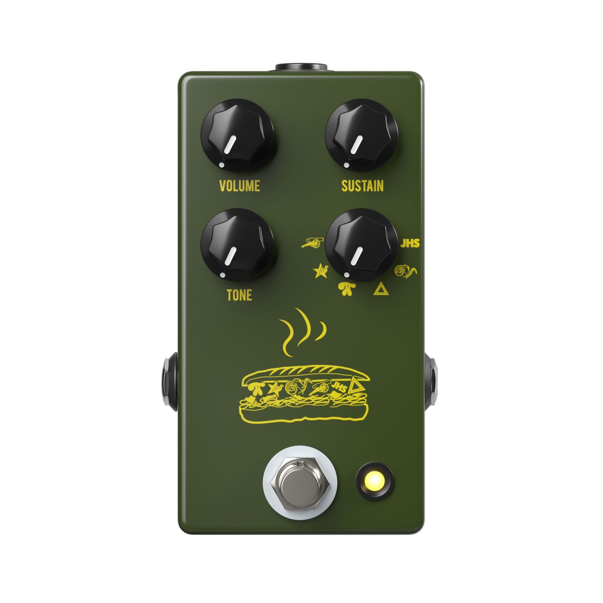 JHS Pedals Muffuletta Army Green Fuzz Effects Pedal
