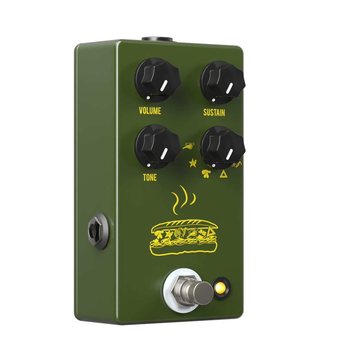 JHS Pedals Muffuletta Army Green Fuzz Effects Pedal