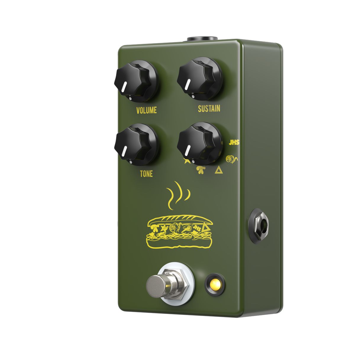 JHS Pedals Muffuletta Army Green Fuzz Effects Pedal