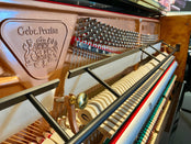 Perzina UP122 Upright Piano; Black Polished