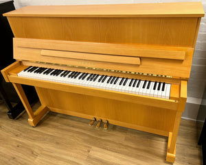Yamaha E116N Upright Piano in Natural Beech | Made in England; E275384