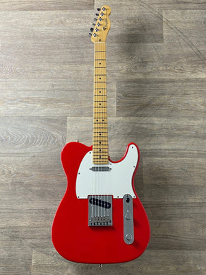 Second Hand Fender 2000 American Series Tele Maple Hot Rod Red inc Case