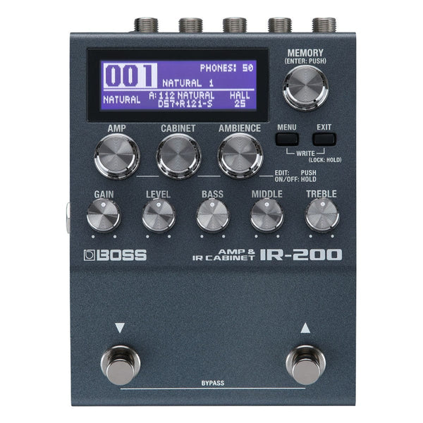 Boss IR-200 Amp Modeller and Cabinet Input Response Pedal