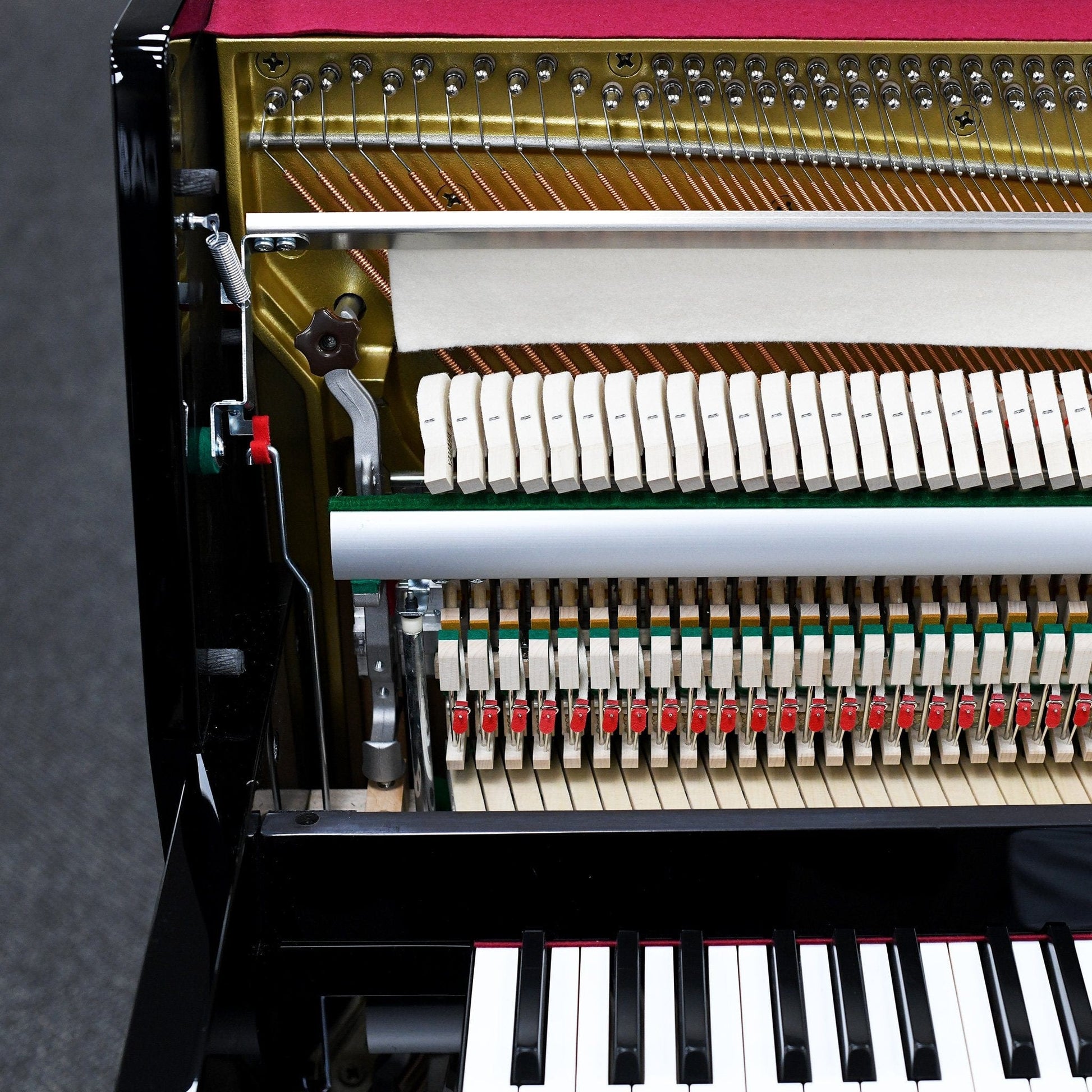 Yamaha B1 Upright Piano; Polished Mahogany