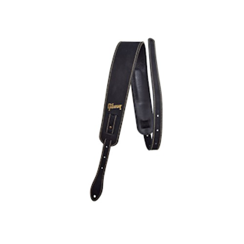 その他 Gibson The Nubuck Strap Black Gibson The Nubuck Black Leather Guitar Strap | Bonners Music