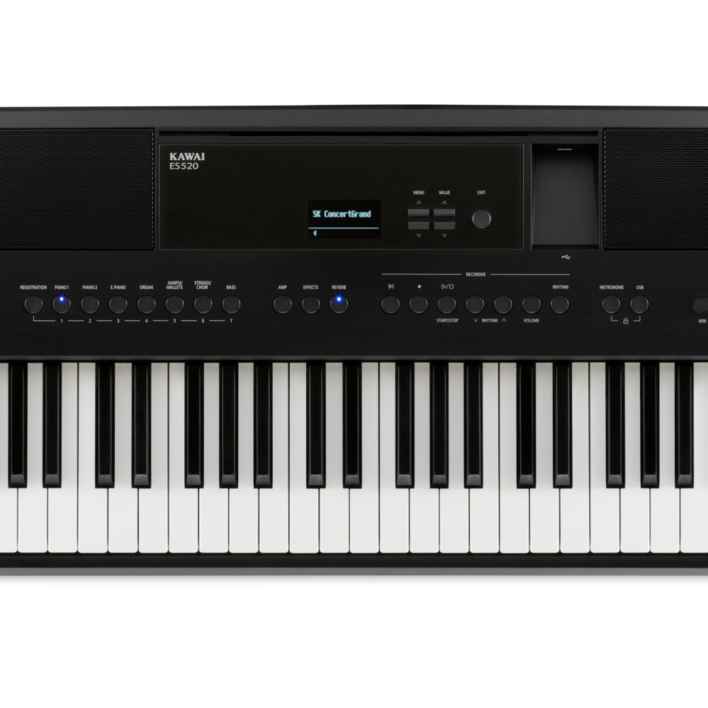 Kawai ES520 Digital Piano; Black With FREE Wooden Stand
