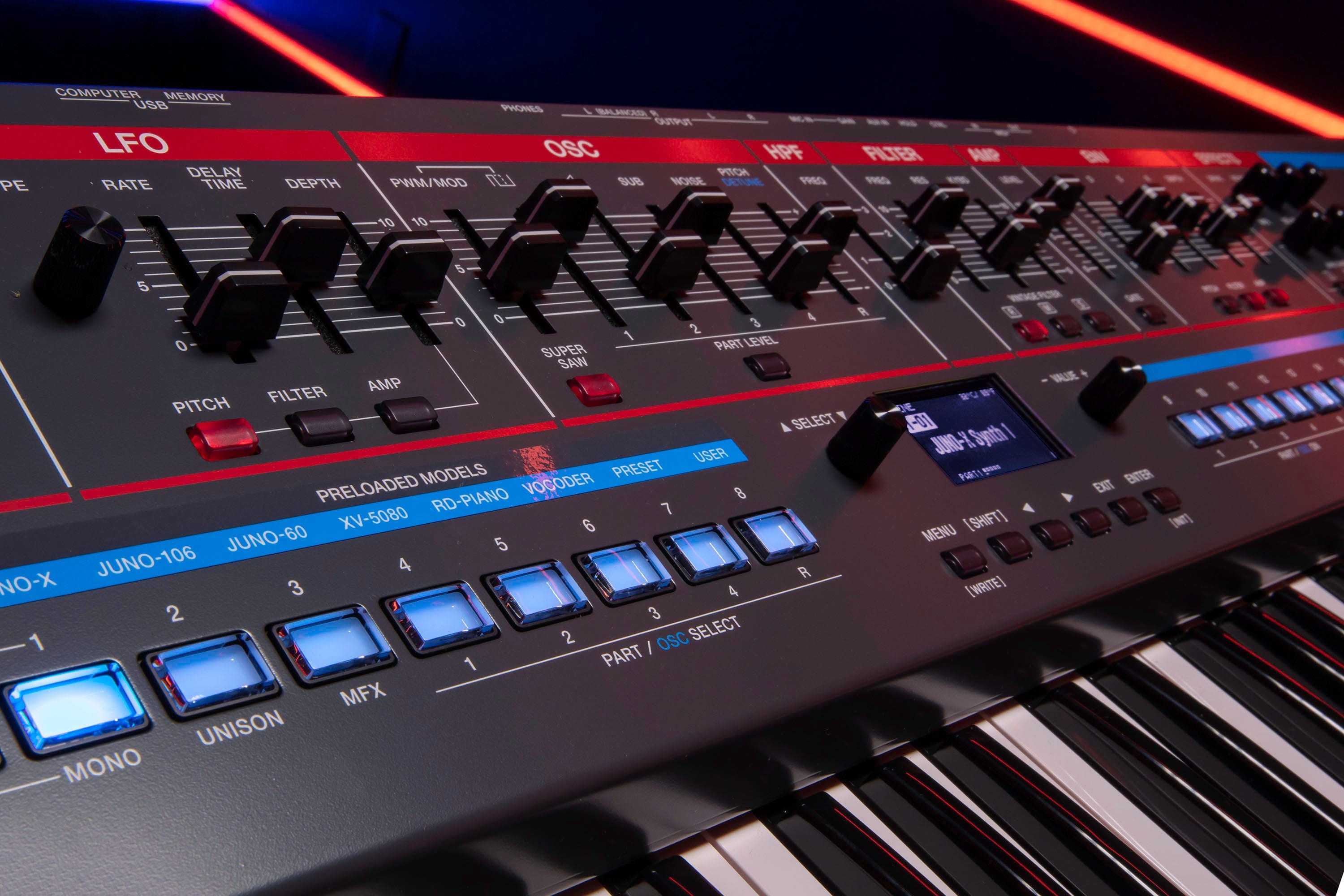 Roland Juno-X Programmable Polyphonic Synthesizer | Bonners Music
