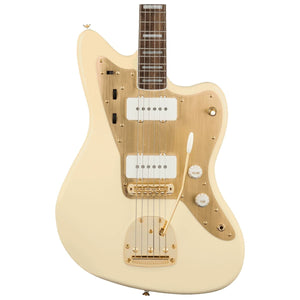 Squier 40th Anniversary Jazzmaster Gold Edition Olympic White Electric Guitar