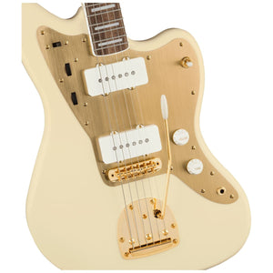 Squier 40th Anniversary Jazzmaster Gold Edition Olympic White Electric Guitar