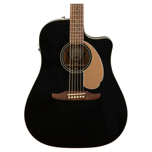 Fender California Series Redondo Player Jetty Black Acoustic Guitar