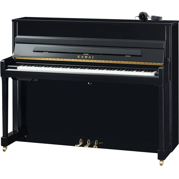 Kawai K200 ATX4 Anytime Silent Silent Upright Piano; Polished Ebony