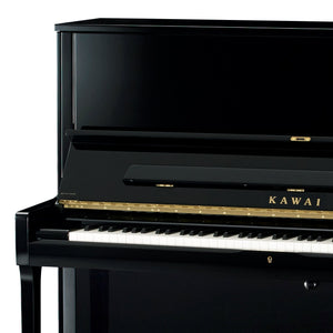 Kawai K500 Upright Piano; Polished Ebony