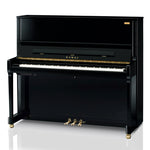 Kawai K600 Aures Hybrid Upright Piano; Polished Ebony