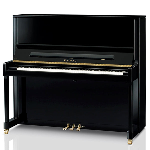 Kawai K600 Upright Piano; Polished Ebony