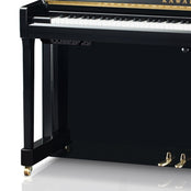 Kawai K200 ATX4 Anytime Silent Upright Piano; Polished Ebony & Silver