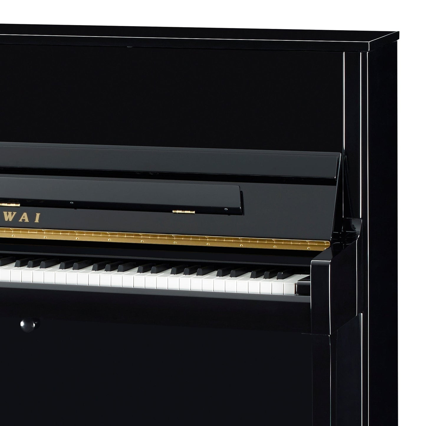Kawai K300 ATX4 Anytime Silent Upright Piano; Polished Ebony