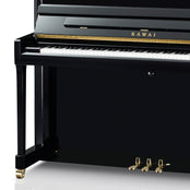Kawai K300 ATX4 Anytime Silent Upright Piano; Polished Ebony