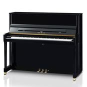 Kawai K300 ATX4 Anytime Silent Upright Piano; Polished Ebony