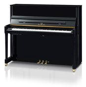 Kawai K300 ATX4 Anytime Silent Upright Piano; Polished Ebony