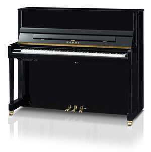 Kawai K300 ATX4 Anytime Silent Upright Piano; Polished Ebony