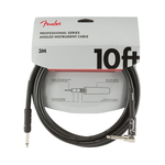 Fender Professional Series 10Ft Angle Straight Black Guitar Cable