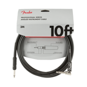 Fender Professional Series 10Ft Angle Straight Black Guitar Cable