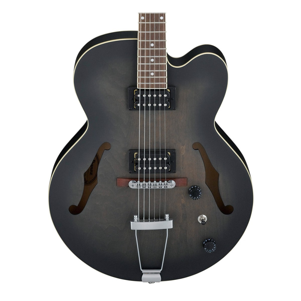 Ibanez Artcore AF55 TKF Trans Black Flat Guitar