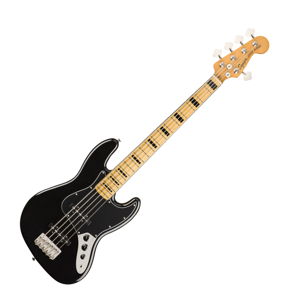 Squier Classic Vibe 70s Jazz Bass V Maple Black 5 String Bonners