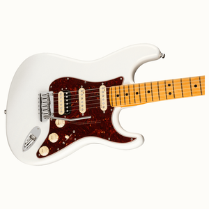 Fender American Ultra Strat HSS Maple Arctic Pearl Guitar