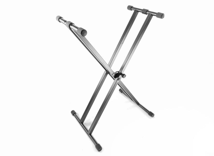 Self-Assembly Double Braced Keyboard Stand & Bench Value Pack