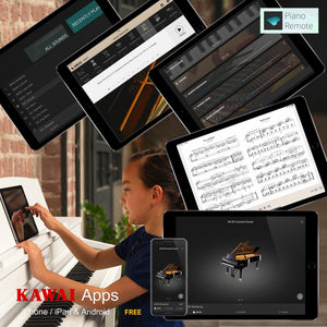 Kawai ES120 Digital Piano; White Home Package