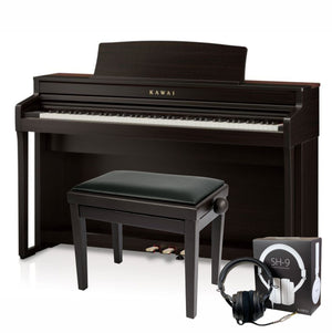 Kawai CA501 Rosewood with Piano Stool & Kawai SH9 Headphones
