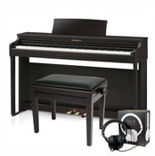 Kawai CN201 Digital Piano; Rosewood with Piano Stool & Kawai SH9 Headphones