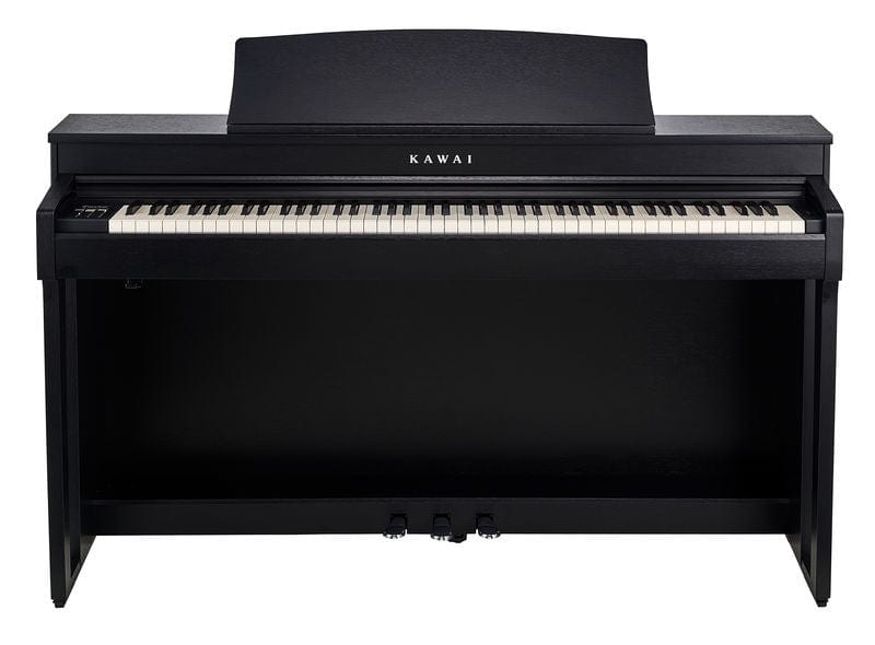 Kawai CN301 Digital Piano; Black with Piano Stool & Kawai SH9 Headphones