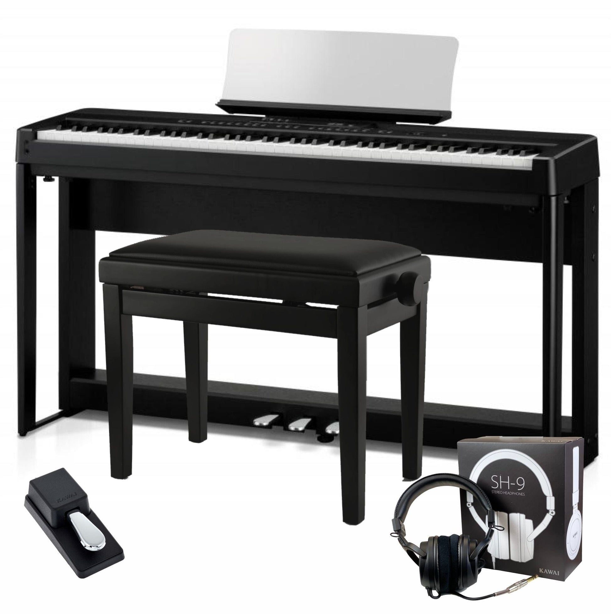 Kawai ES920 Digital Piano; Black Elite Package Bonners Music