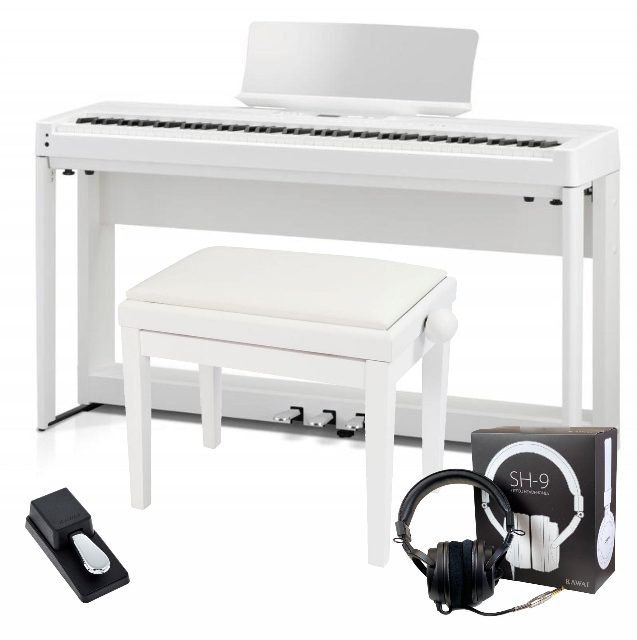 Kawai ES920 Digital Piano; White Elite Package | Bonners Music