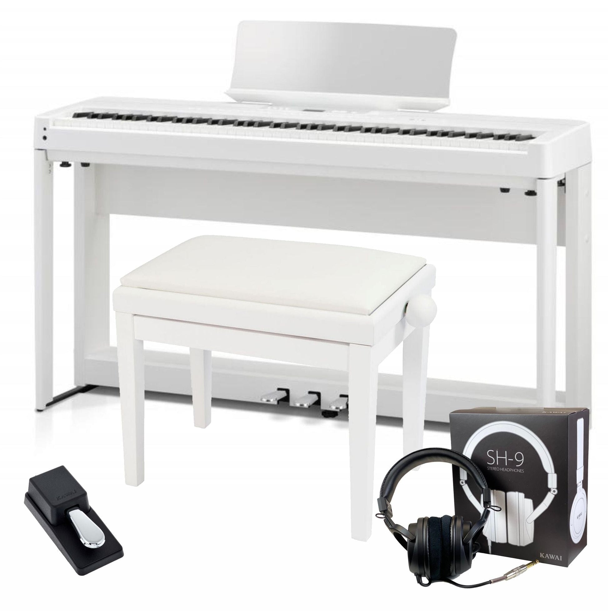 Kawai ES920 Digital Piano; White Elite Package