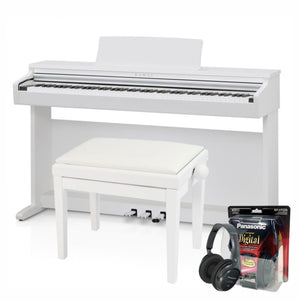 Kawai KDP120 White Digital Piano Value Package